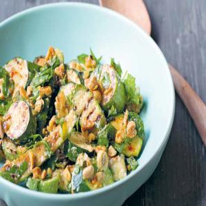 Zucchini Salad With Ajo Blanco Dressing & Spiced Nuts_image