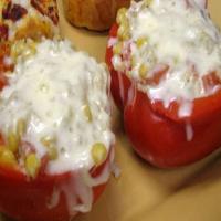 Stuffed Bell Peppers With Rice and Veggies image