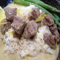 Stewed Veal in a Cream and Lemon Sauce image