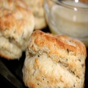 Savory Herb Biscuits (Sage and Caraway) With Garlic Butter image