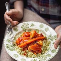 Roasted root vegetable & squash stew with herby couscous_image