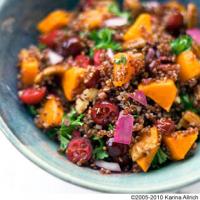 Red Quinoa with Roasted Butternut Squash Cranberries and Pecans Recipe - (4.3/5) image