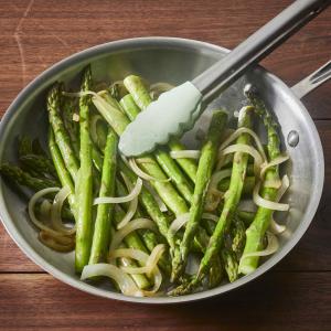 Pan-Fried Asparagus with Onions image