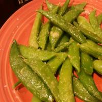 Steamed Sugar Snap Peas With Wasabi Butter_image