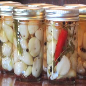 Pickled Garlic With Chili and Herbs_image