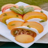Summer Peach Caprese Salad image