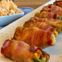 Bacon Wrapped Stuffed Jalapeños With Pimento Cheese_image