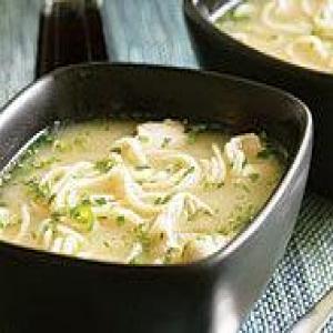 Lemony Chicken Noodle Soup with Ginger, Chile & Cilantro_image