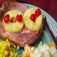 Apricot Glazed Baked Ham for Two image