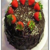 Chcolate Pecan Torte with Strawberry Buttercream image