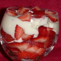 Strawberries With Devonshire Cream image