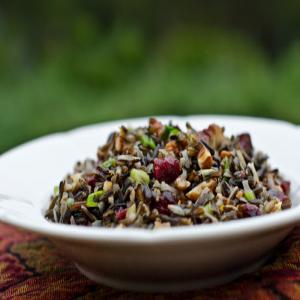 Wild Rice Salad with Cranberries and Pecans_image
