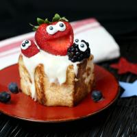 Toasted Angel Food Cake with Strawberries image