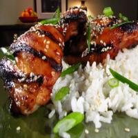 Tamari and Garlic Marinated Chicken Thighs with Coconut Rice Recipe - (4/5) image