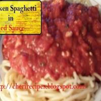 Chicken Spaghetti in Red Sauce_image