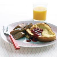 Baked French Toast with Raspberry Sauce image