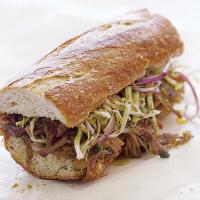 Pulled-Pork Sandwiches with Cabbage, Capers, and Herb Slaw_image