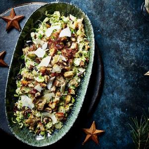 Shredded sprout 'sort-of-Caesar' salad image