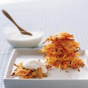 Carrot-and-Potato Latkes Recipe - (4.8/5) image