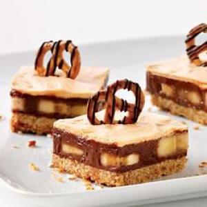 Chocolate, Peanut Butter and Pretzel Bars_image