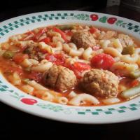 Macaroni Meatball Soup_image