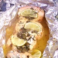 Salmon With Lemon Capers and Rosemary image