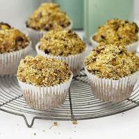 Apple muffins with pecan topping image