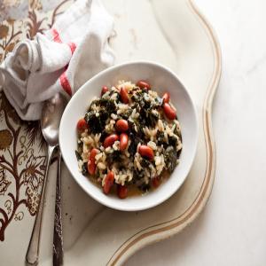 Risotto With Kale and Red Beans image
