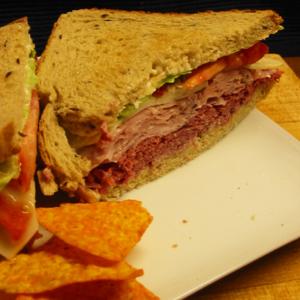 Ham on Rye Deli-Style Sandwich image