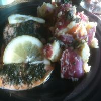 Salmon With Potato and Watercress Salad image