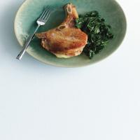Pork Chops Saltimbocca with Sautéed Spinach_image