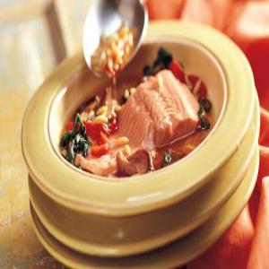 Poached Salmon in Orzo Broth (Cooking for 2)_image