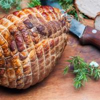 Smoked Ham with Sweet Country Mustard Sauce_image