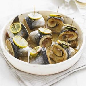 Herrings rolled with mustard & pancetta_image