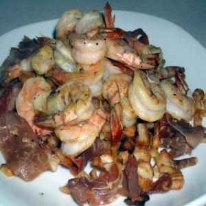 Roasted Shrimp, Potatoes and Prosciutto image