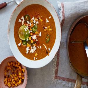 Mexican street corn soup image