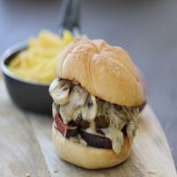 Beef Burgers With Creamy Mushroom Sauce Recipe by Tasty_image