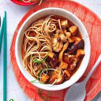 Miso mushroom & tofu noodle soup image
