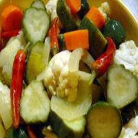 Quick Spicy Garden Mix Pickles (Refrigerator Method) image