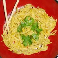 Spaghetti With Peanut Butter Sauce_image