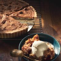 Butterscotch Pecan Tart with Scotch-Spiked Whipped Cream_image