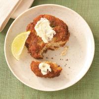 Potato-Crab Cakes with Lime Butter image