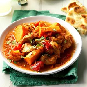 Saucy Indian-Style Chicken & Vegetables_image