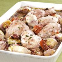 Chicken Pandora with Sun-Dried Tomatoes and Artichoke Hearts_image