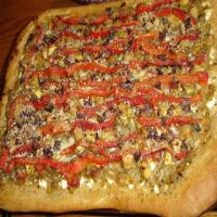 Mediterranean Pizza With Caramelized Onions image
