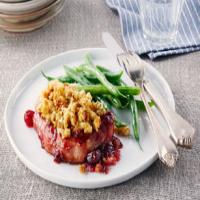 Pork Chops with Cranberry Sauce & Stuffing image