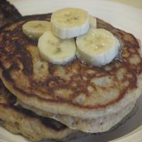 Whole Wheat, Oatmeal and Banana Pancakes image