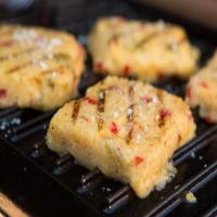 Grilled Polenta with Peppers and Pecorino image