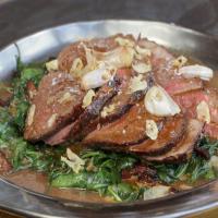Sauteed Spinach with Pancetta and Crispy Slivered Garlic_image