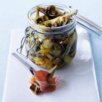 Chargrilled artichokes with lemon image